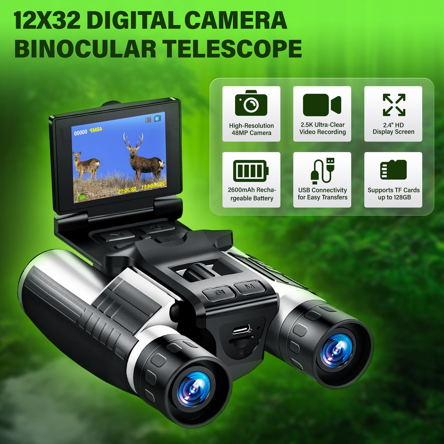 Binoculars with Camera Built in