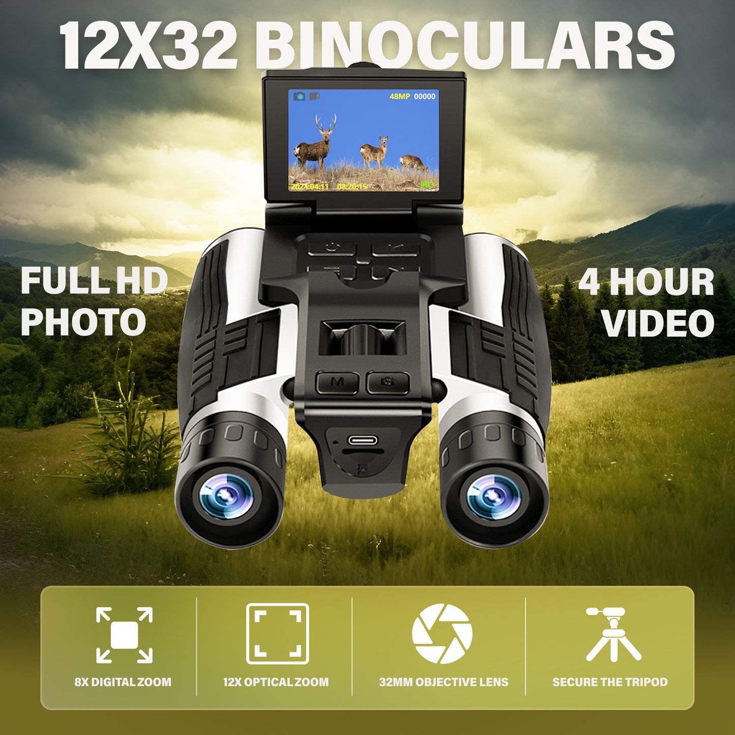 Binoculars with Camera Built in