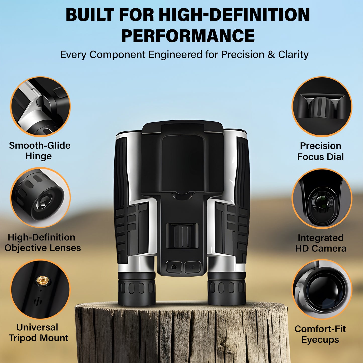 Binoculars with Camera Built in