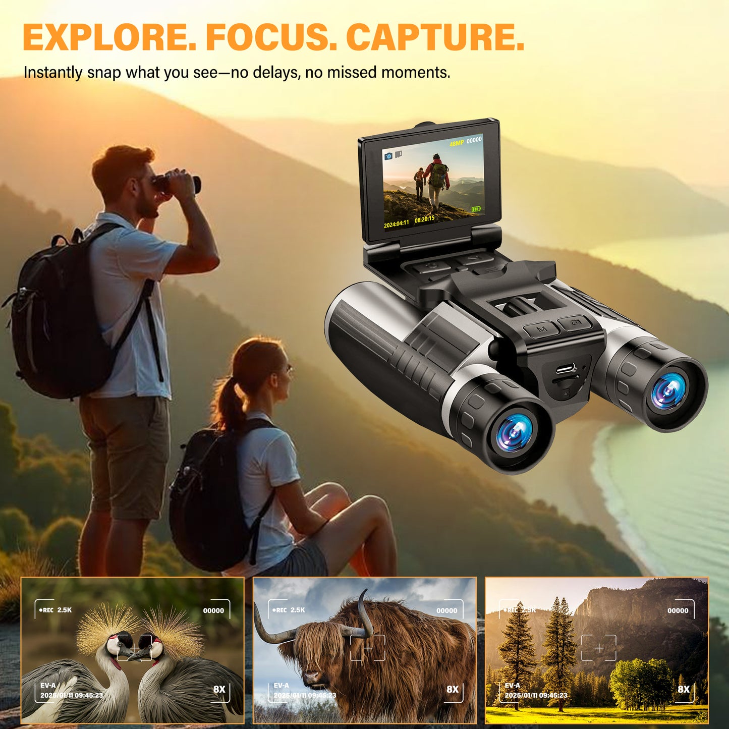Binoculars with Camera Built in